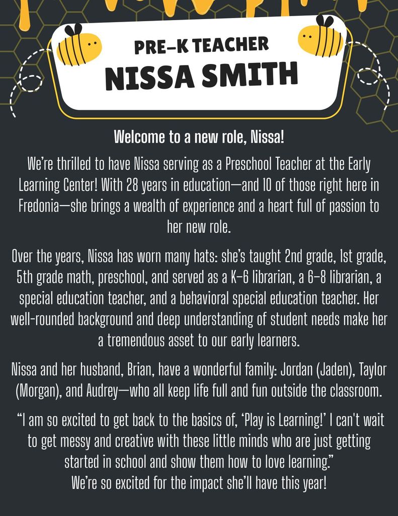 Nissa Smith - New Role