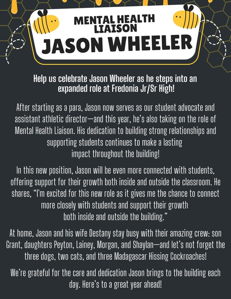 Jason Wheeler - New Role