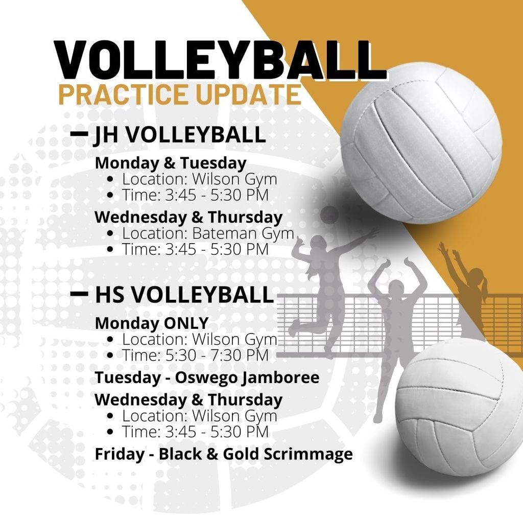 Volleyball Practice Update 2025 - August 25-31