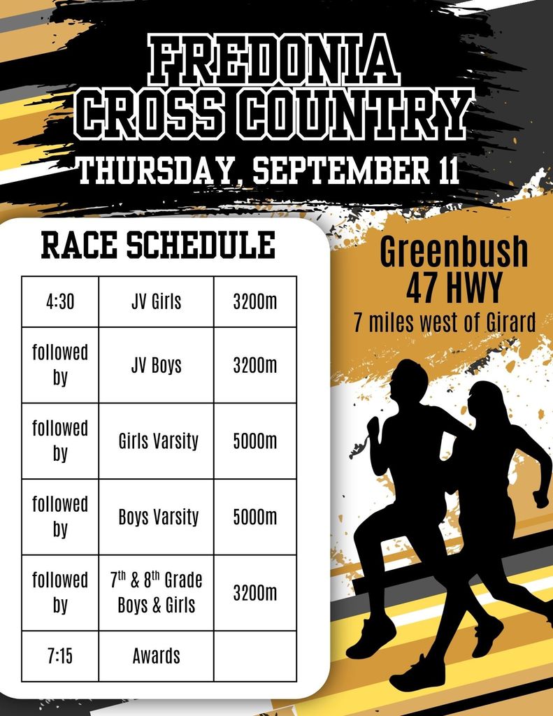 High School and Junior High Cross Country - Race Day - September 11 2025
