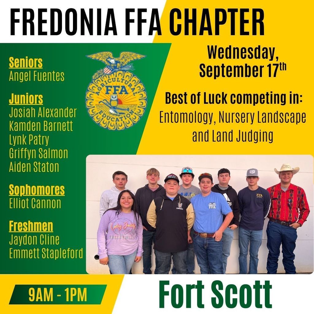 FFA Competition 2025 - @ Fort Scott - September 17