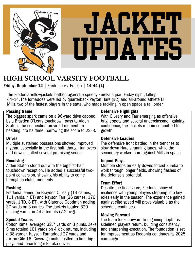 Jacket Updates 2025 - September 8-13