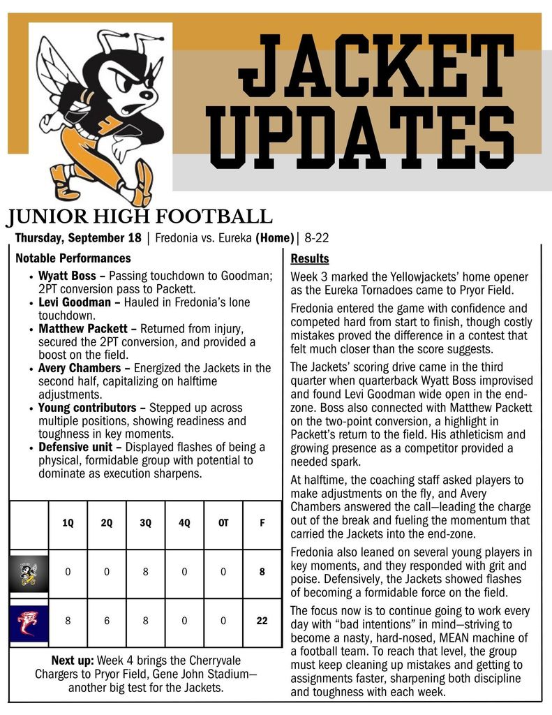 Jacket Updates 2025 - September 15-20