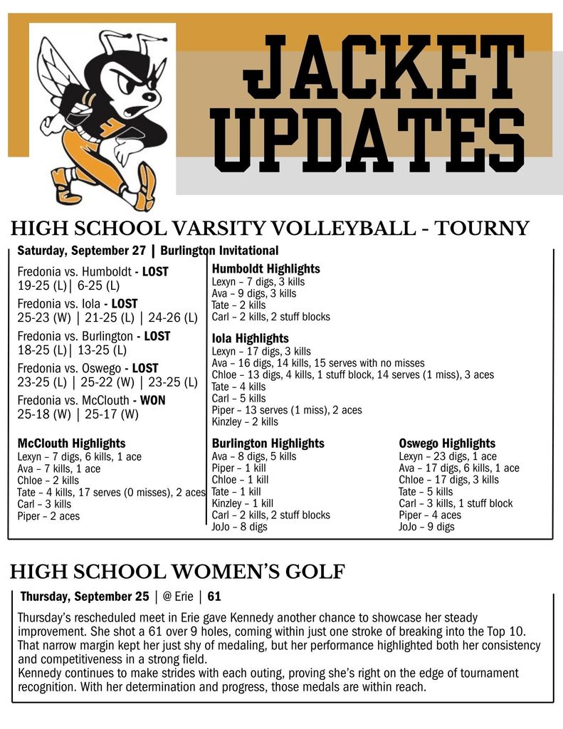 Jacket Updates 2025 - September 22-27
