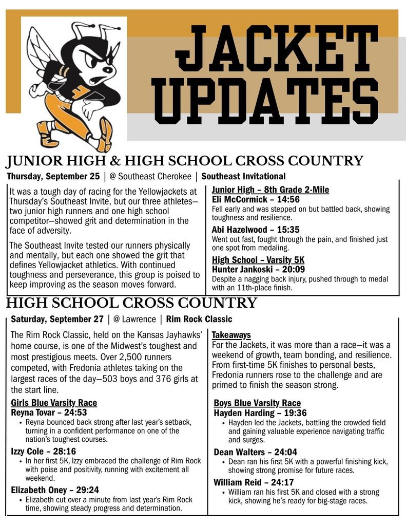 Jacket Updates 2025 - September 22-27