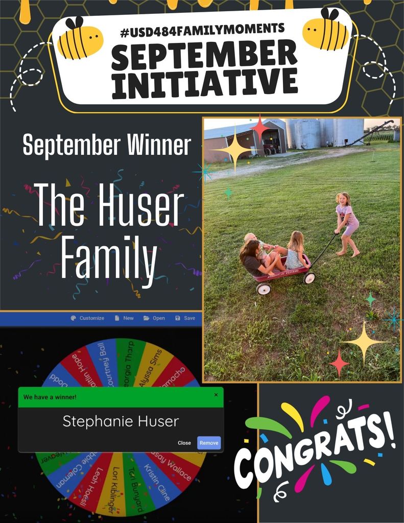 USD #484 Family Moments Initiative 2025 - September Winner