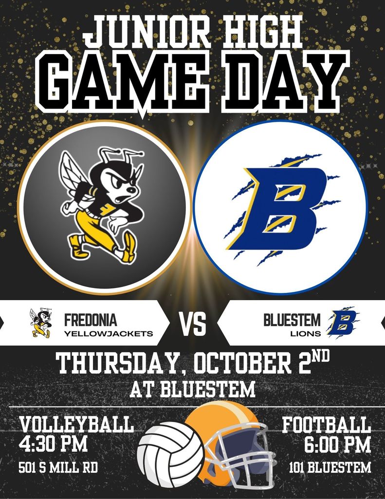 JH Football & Volleyball 2025 - October 2 - @ Bluestem