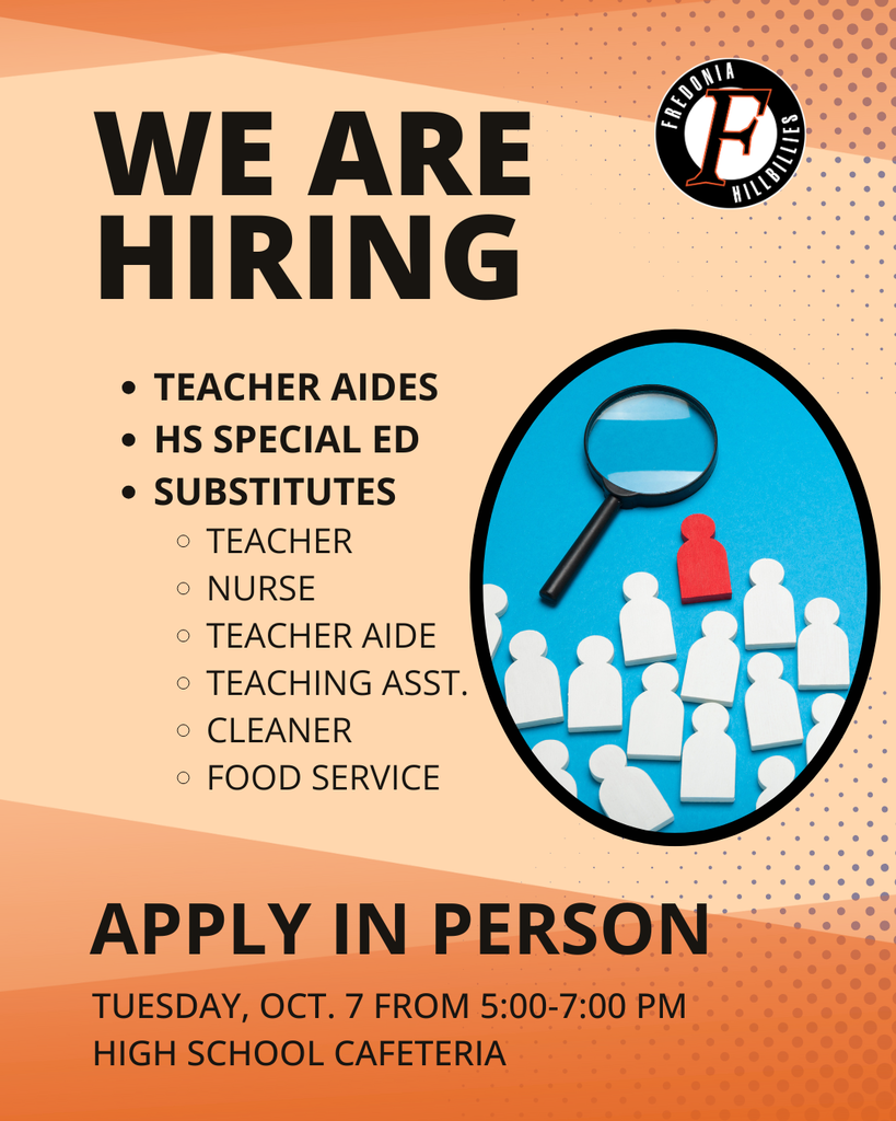 Now Hiring: Aides, HS Special Ed and all Substitutes