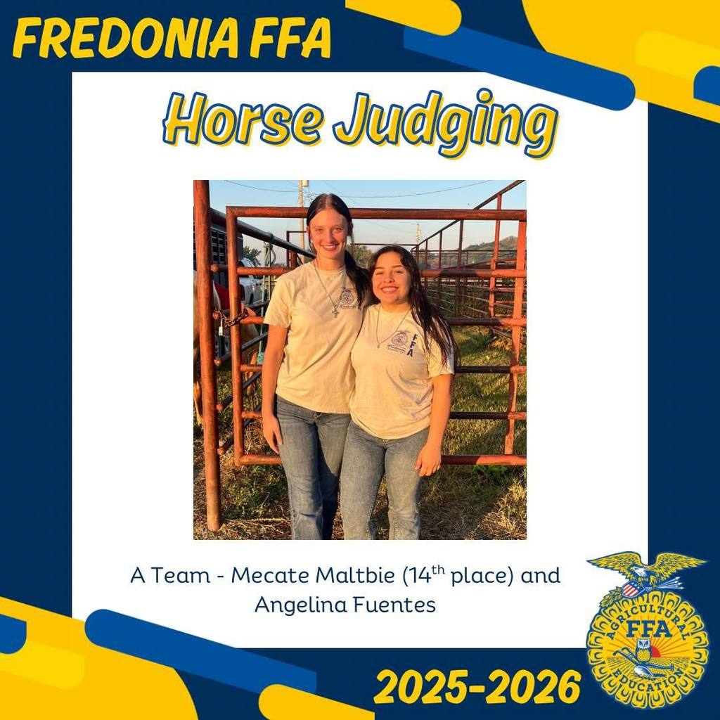 FFA Horse Judging 2025 - October 15