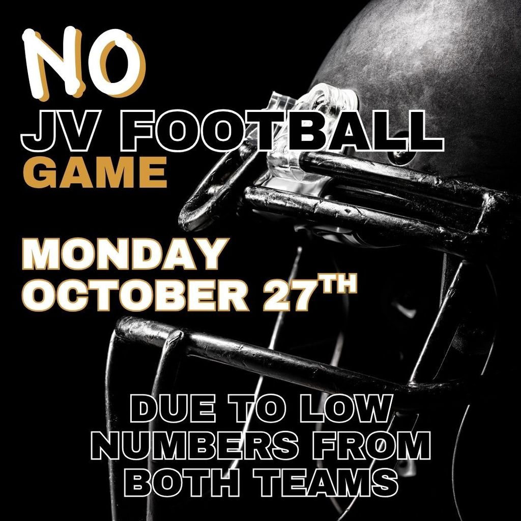 JV Football 2025 - October 6 - Canceled