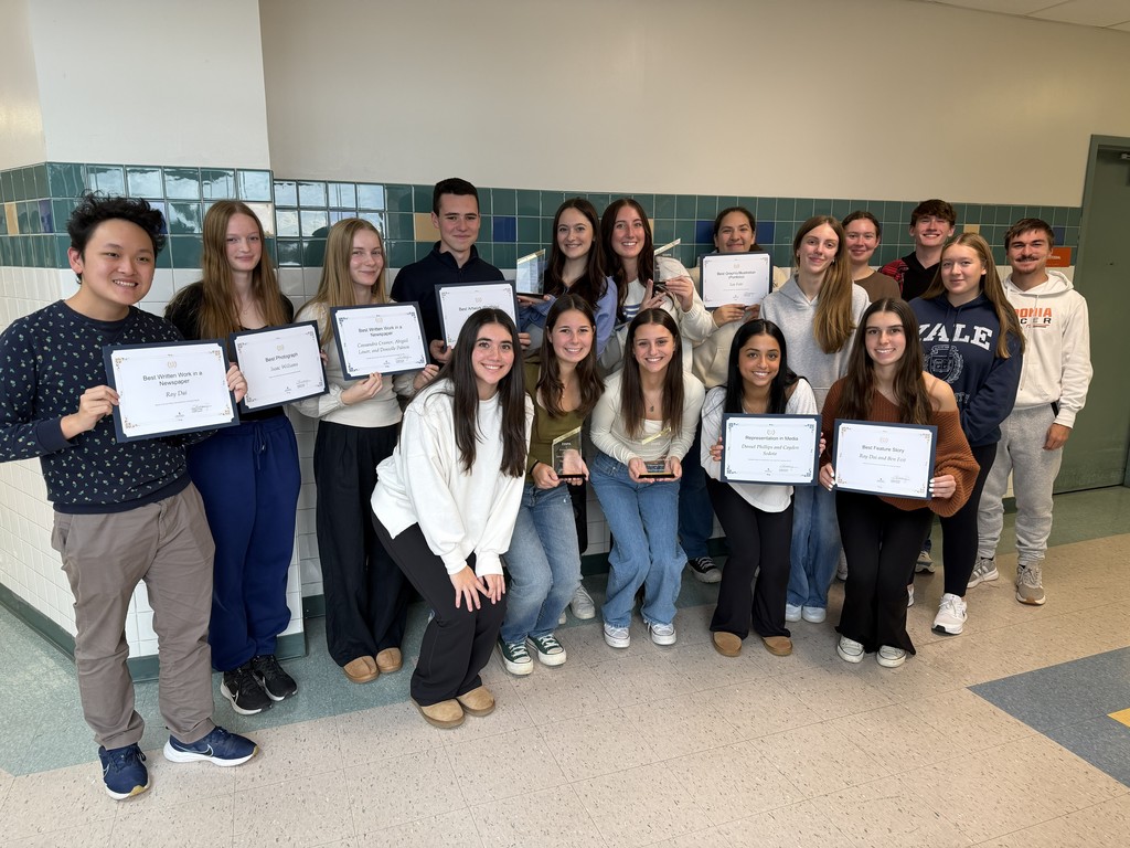 Staff of the Spectator with their ESSPA Awards