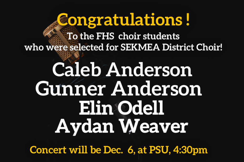 District Choir Results 2025