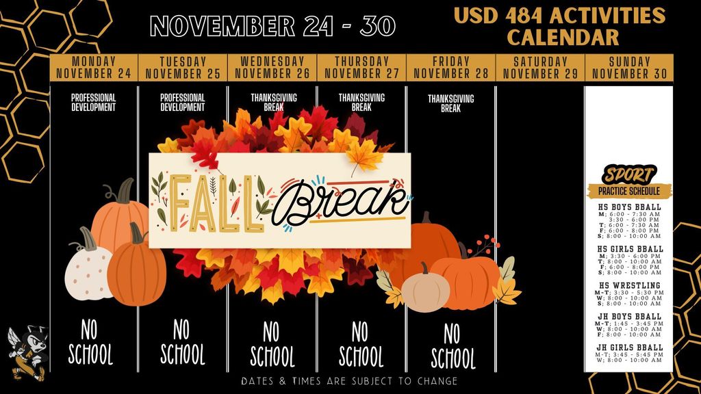 Weekly Calendar 2025 - November 24-30