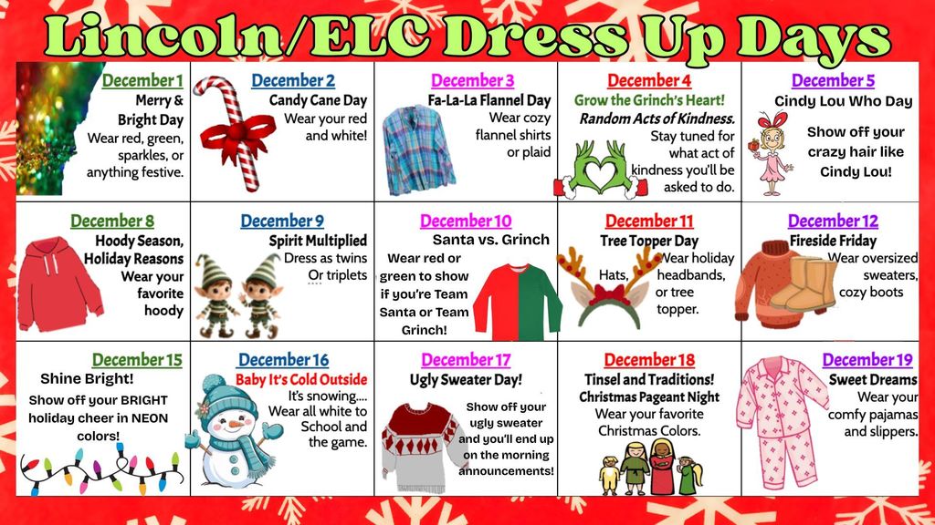 L/E Dress Up Days