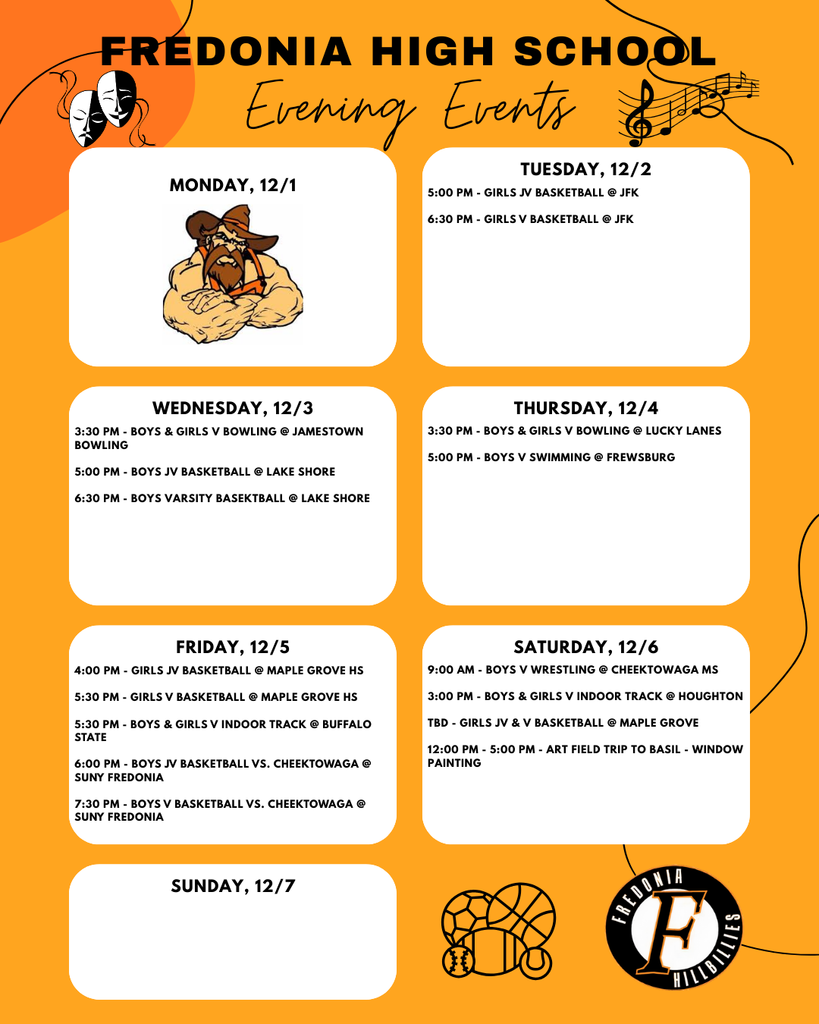FHS Evening Events 12/1/25-12/7/25