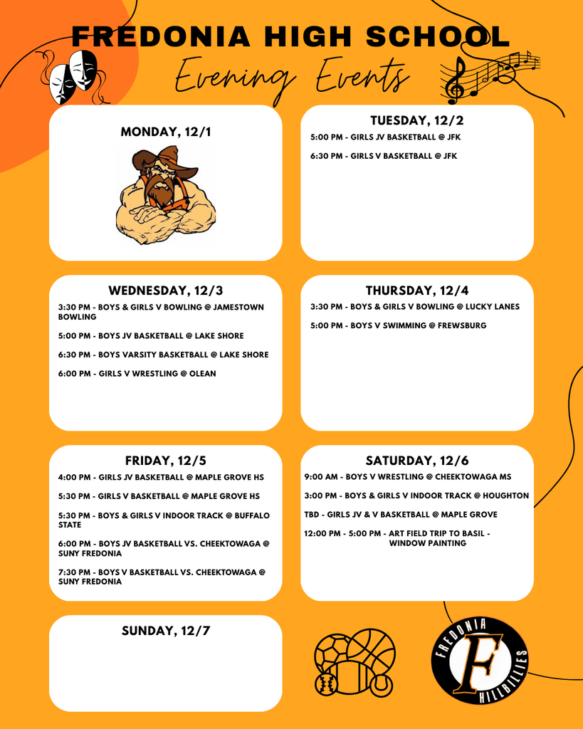 FHS Evening Events 12/1/25-12/7/25