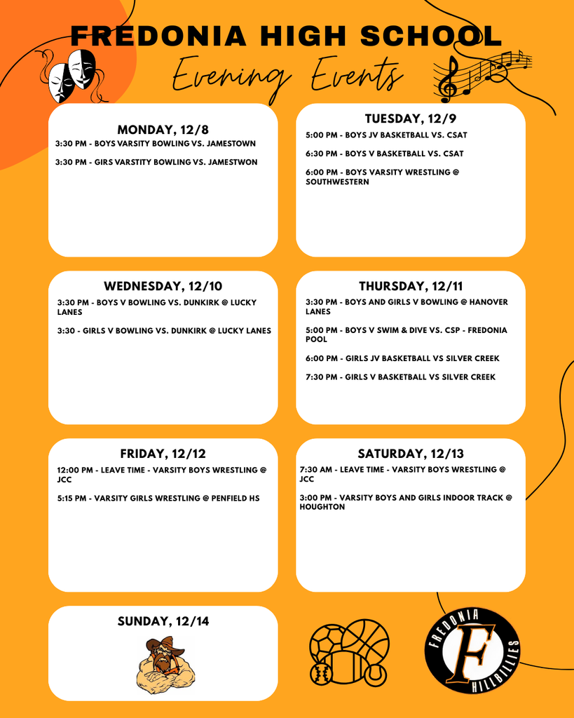 FHS Evening Events - Week of 12/8/25