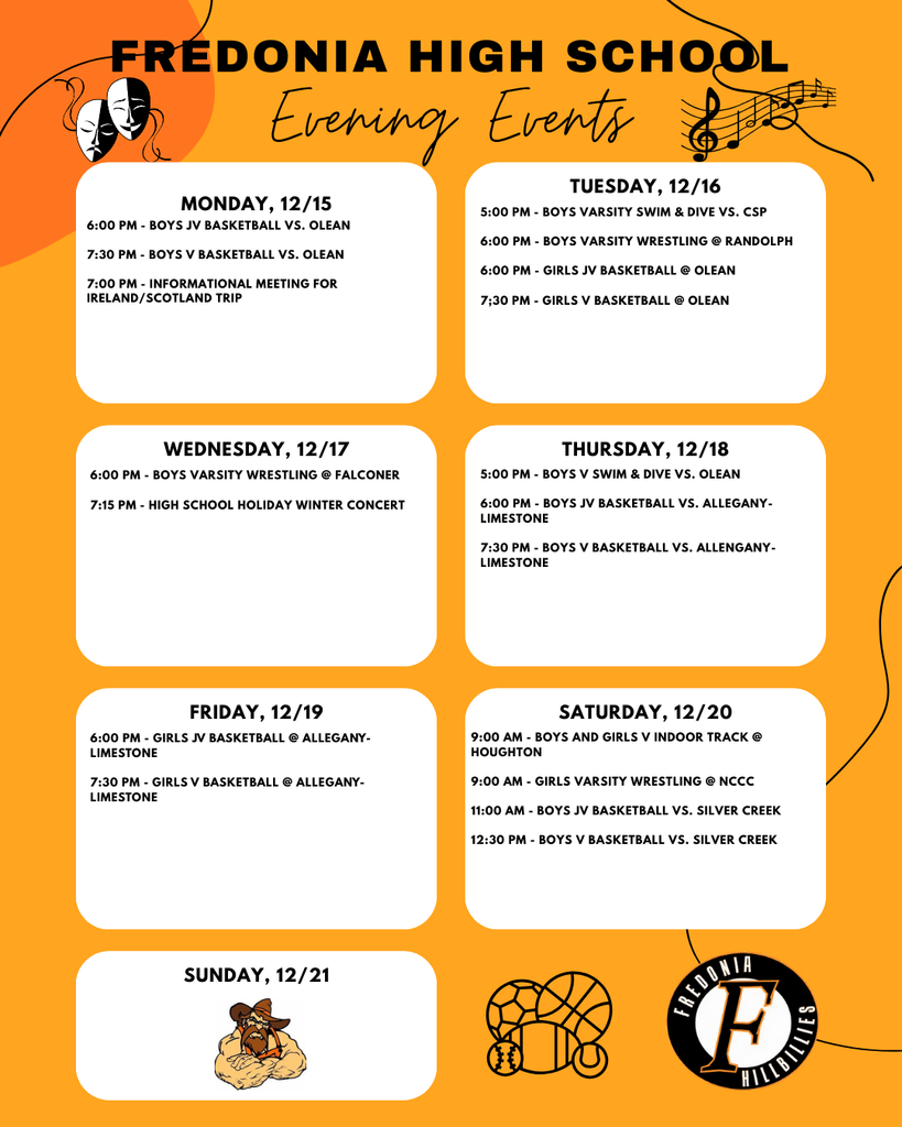 FHS Evening Events - Week of 12/15/25