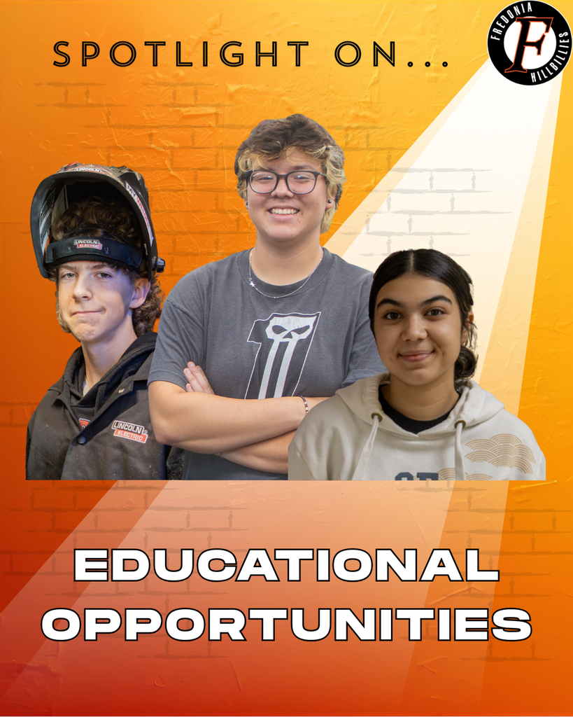 Image of three students with the caption Educational Opportunities.