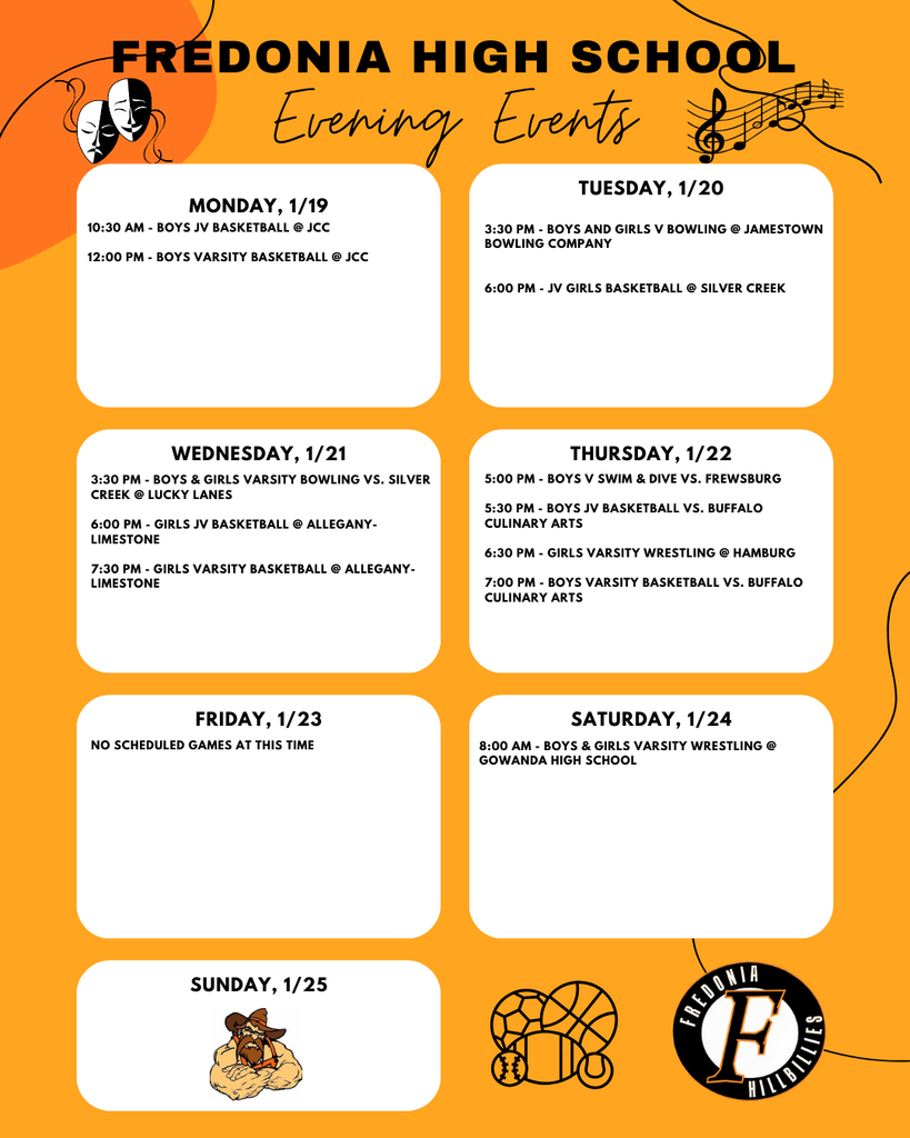 FHS Evening Events - Week of 1/19/26
