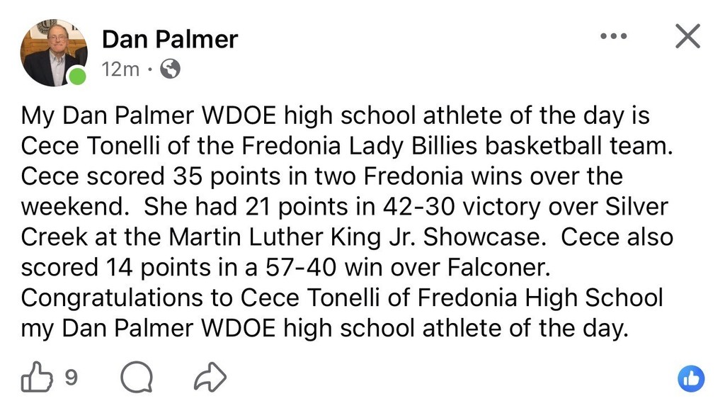 Athlete of the Day: Cece Tonelli