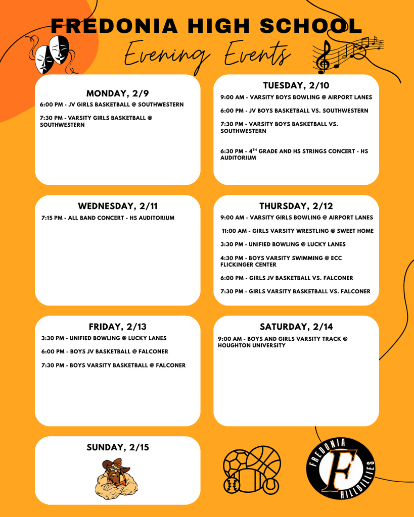 FHS Evening Events - Week of 2/9/25