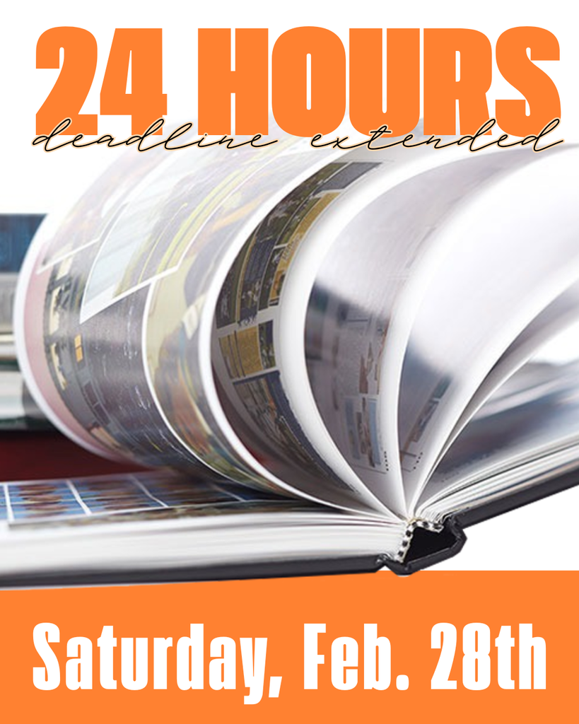 "Last Chance" Reminder to order yearbooks by February 28th.