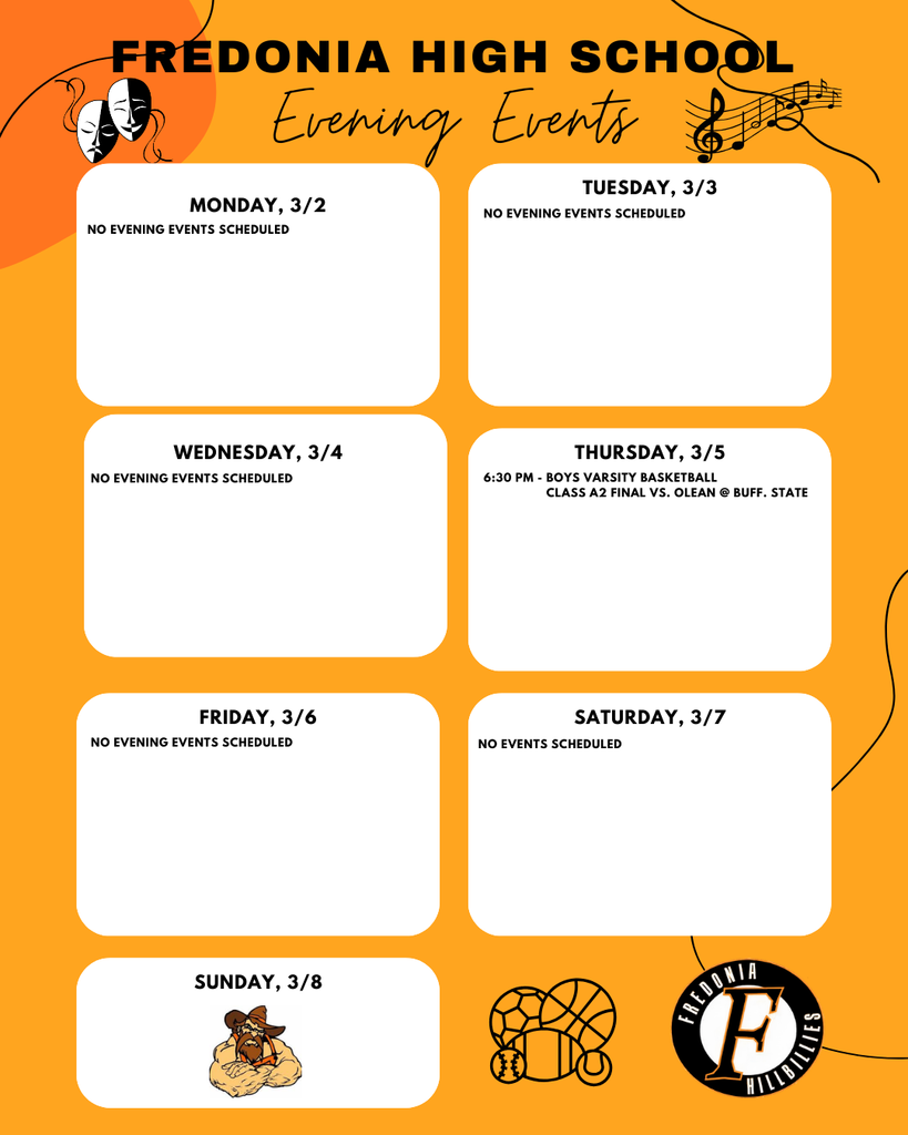 6:30 PM - Boys Varsity Basketball  Class A2 Final vs. Olean at Buffalo State