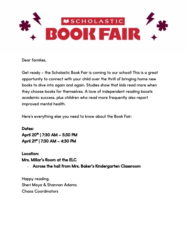 Book Fair | ELC | 2026