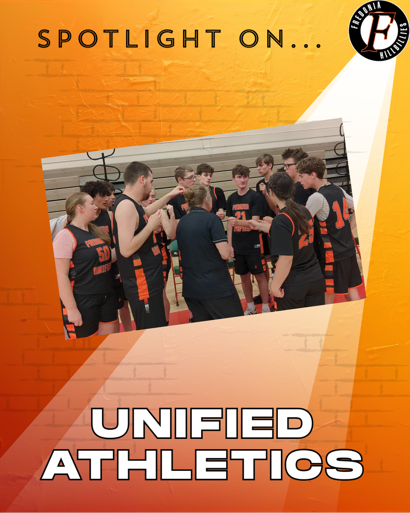 Unified Basketball team in a huddle during an away game.