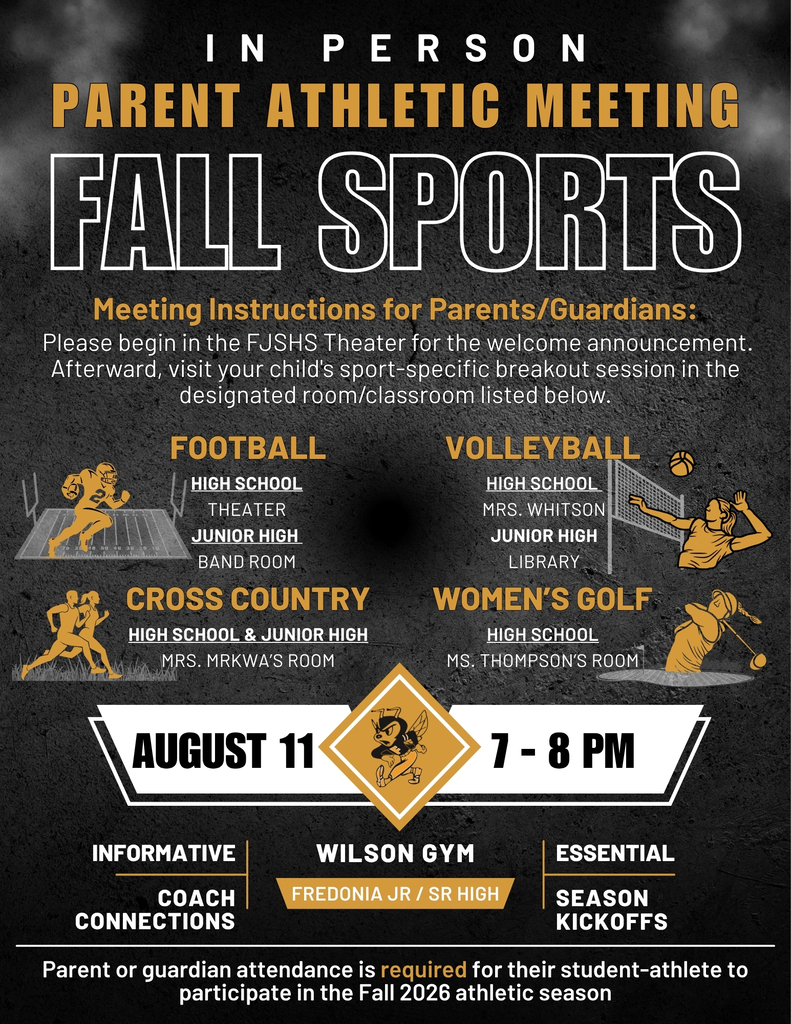 Fall Sports Parent Meeting - In Person - 2026