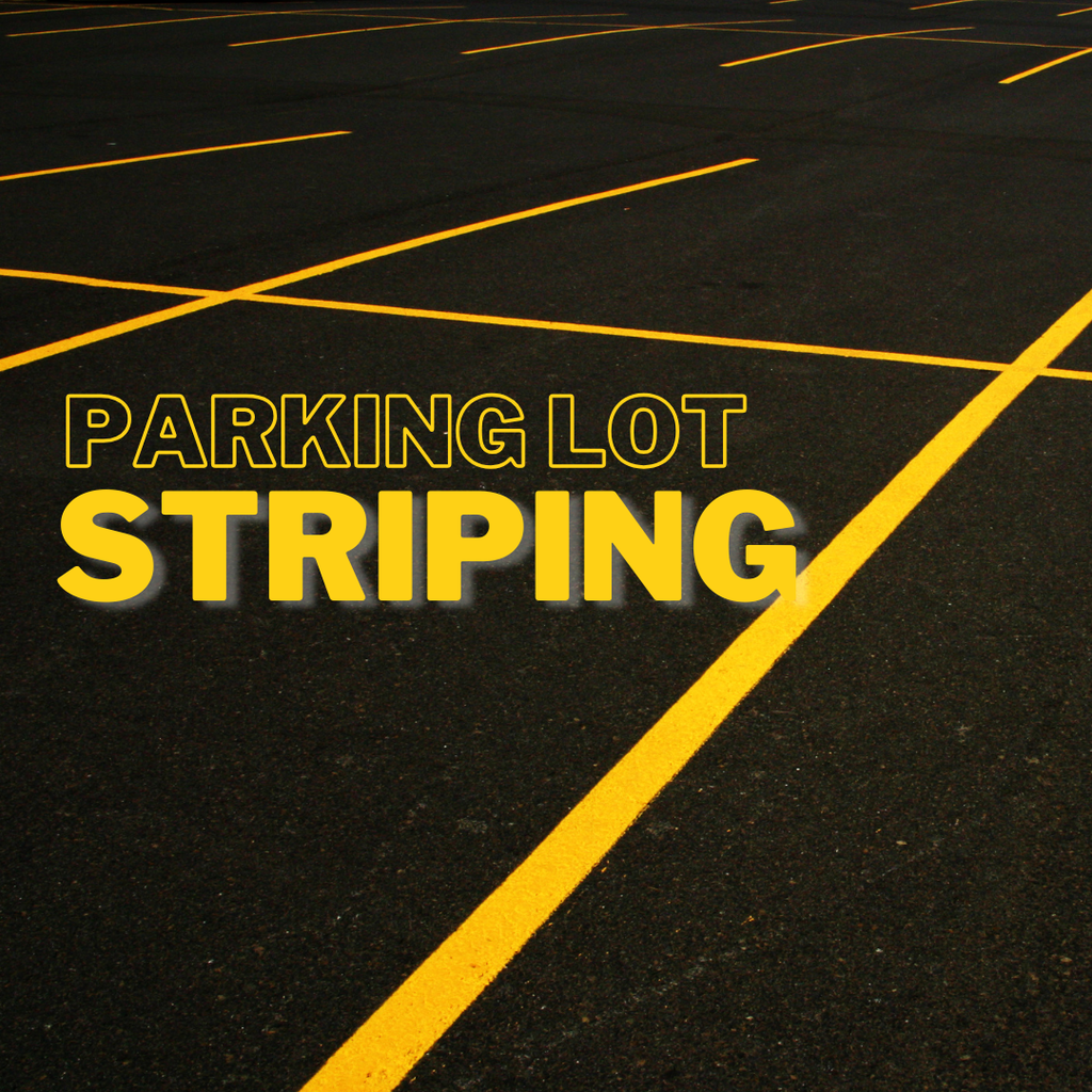 Close-up of Parking Lot Stripes