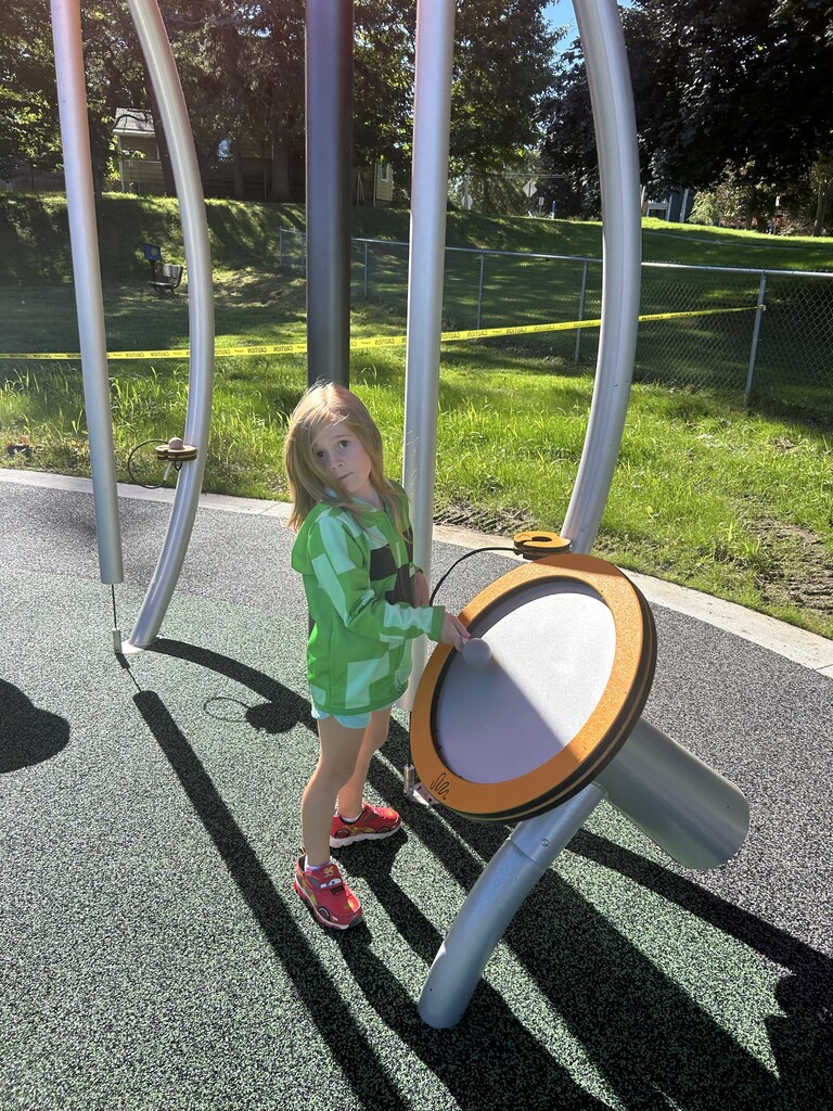Wheelock students playing on the newly completed Chestnut St. playground for the 1st time.