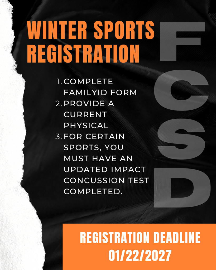 Image with the text "Winter Sports Registration" and info that is included in the post.