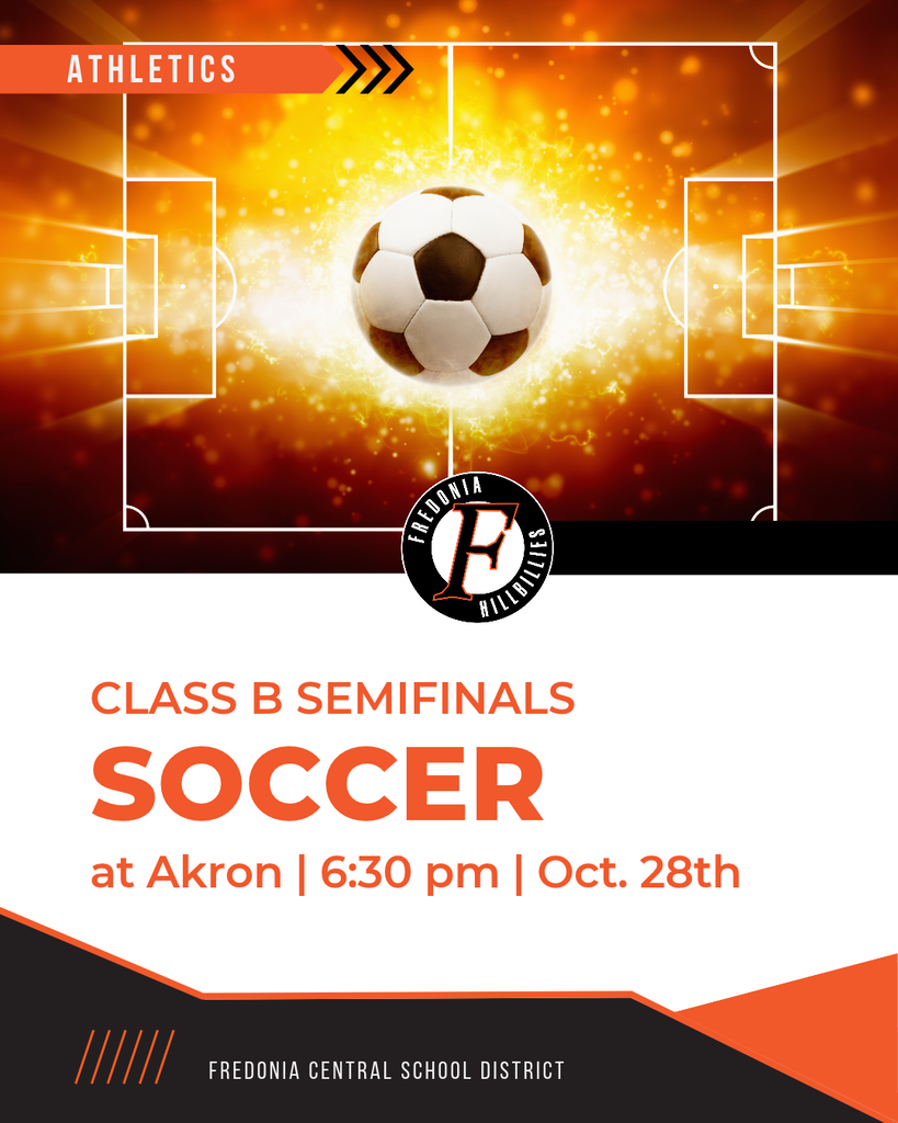 fiery soccer ball on the pitch with the same information about the semifinal game that is in the post.