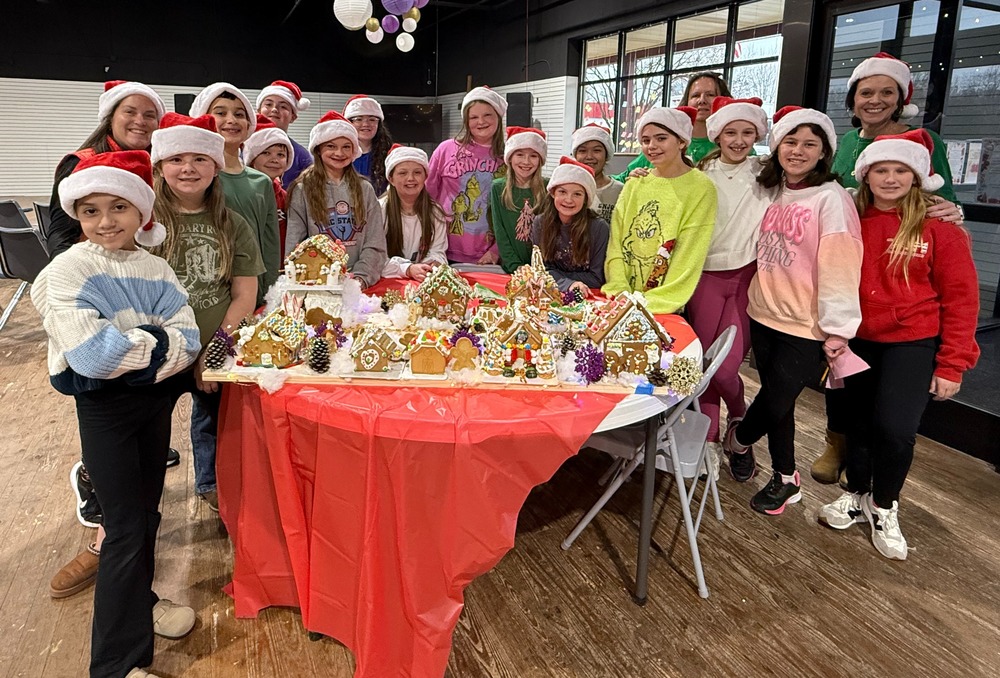 5th grade displays gingerbread village