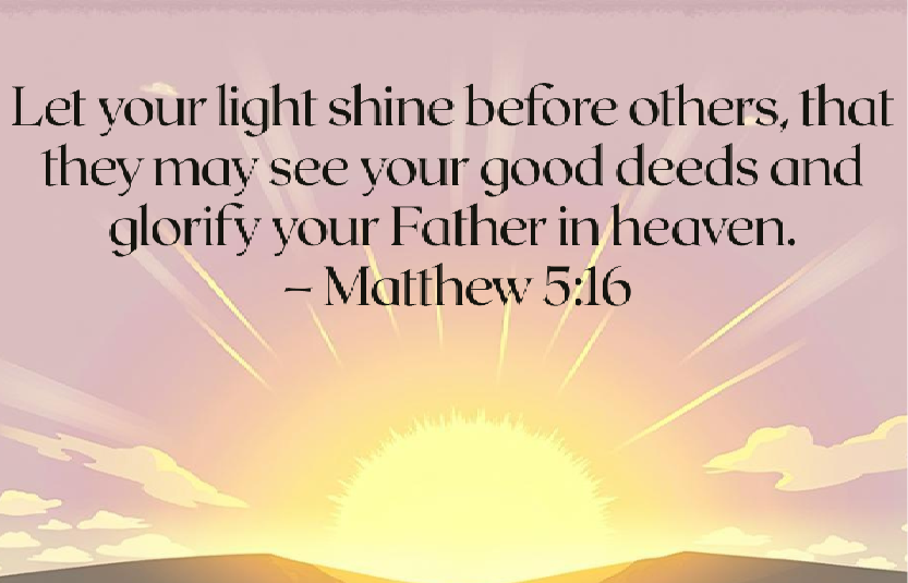 BIble verse and sunlight