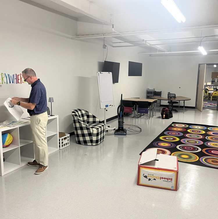 Library being assembled