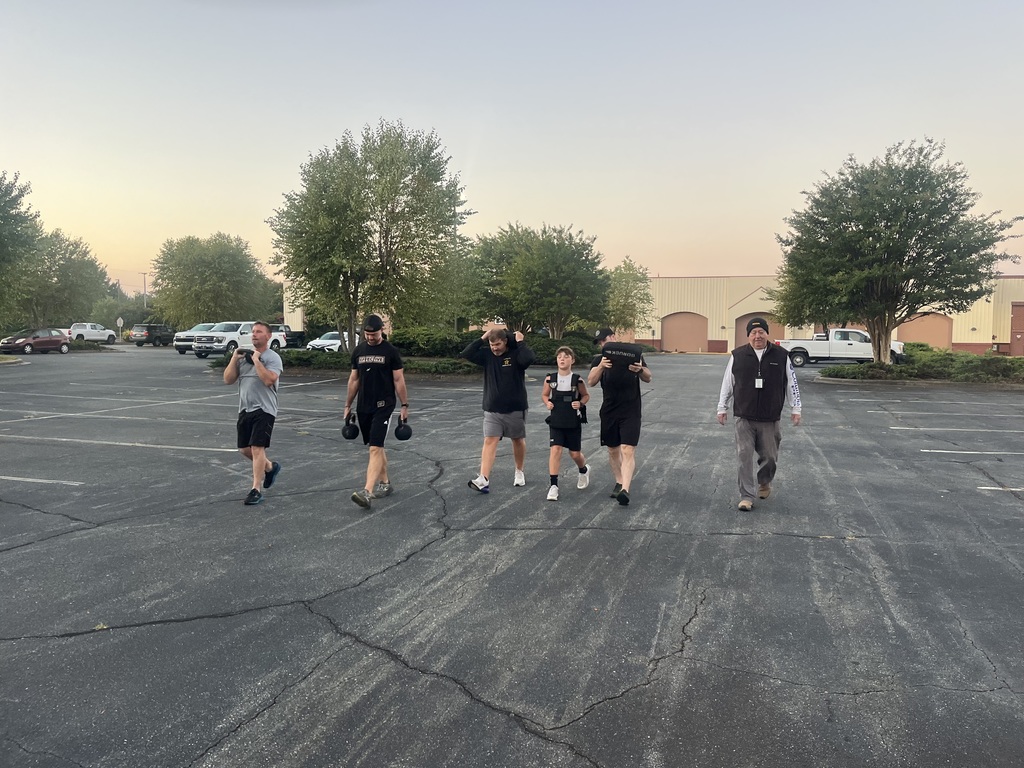 Men walking with weights