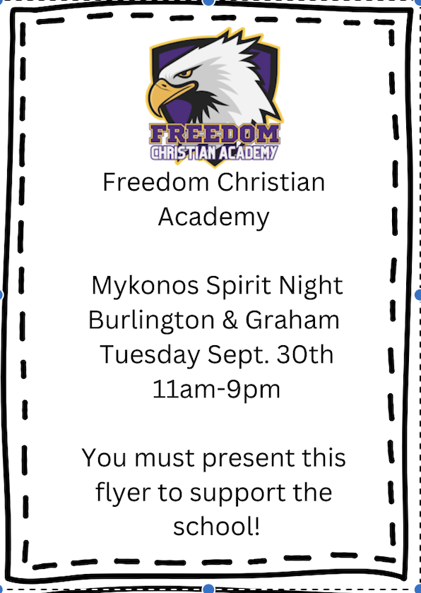 Spirit Night Flyer
