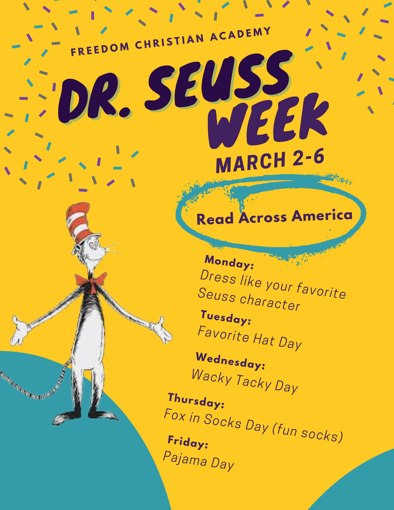 Dress up days for Dr. Seuss week