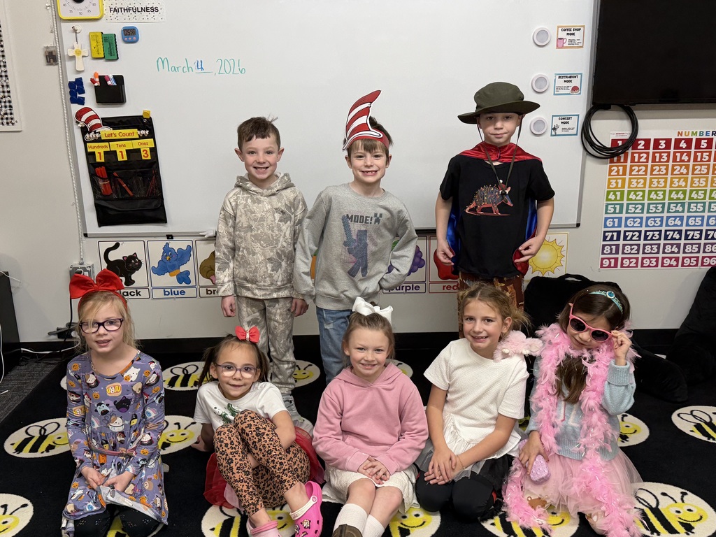 Students dressed up for Wacky Tacky Day
