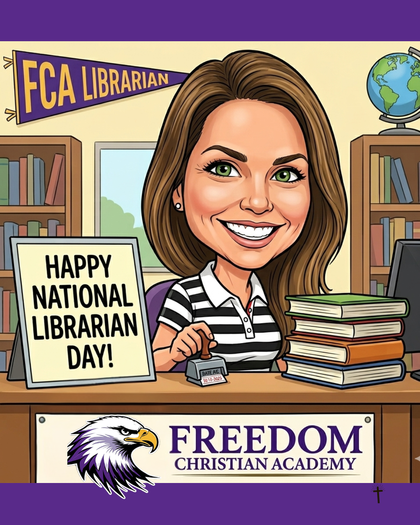Caricature of librarian