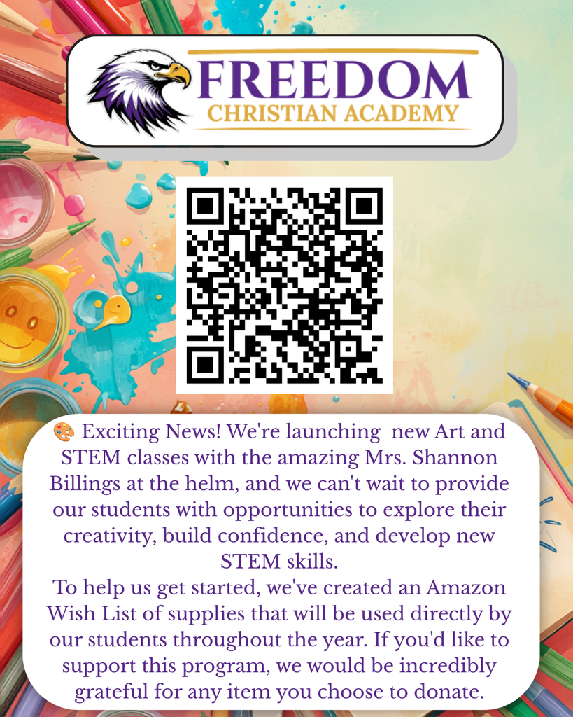 QR Code for Art and STEM Wishlists