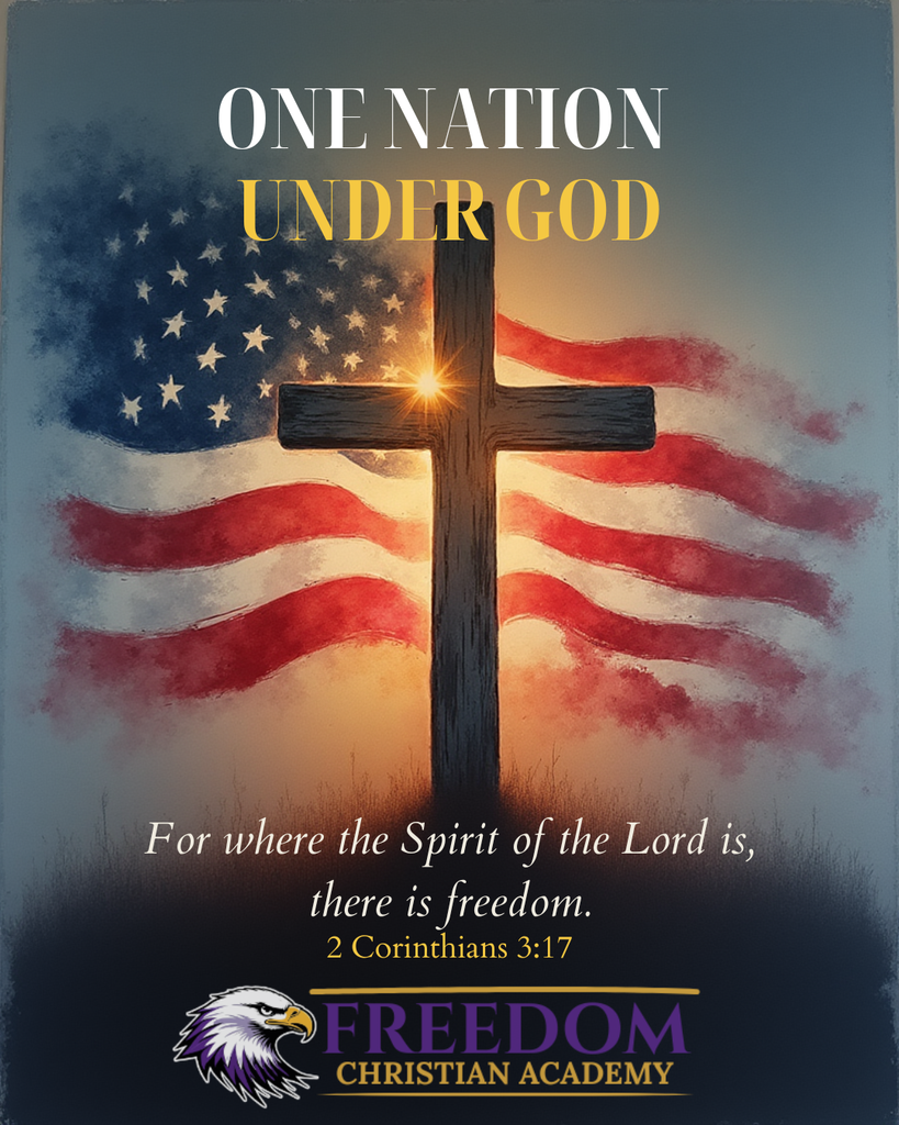 graphic celebrating freedom on july 4th