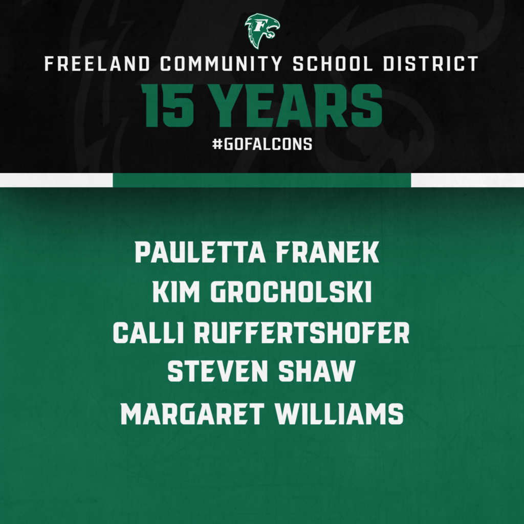 15 years of service