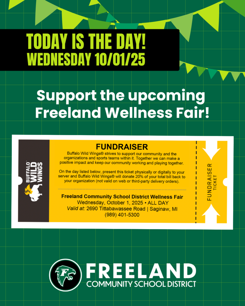 25 Wellness Fair Fundraiser Reminder Day of