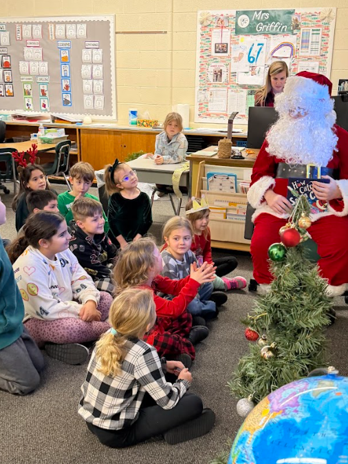 santa's visit to the learning center