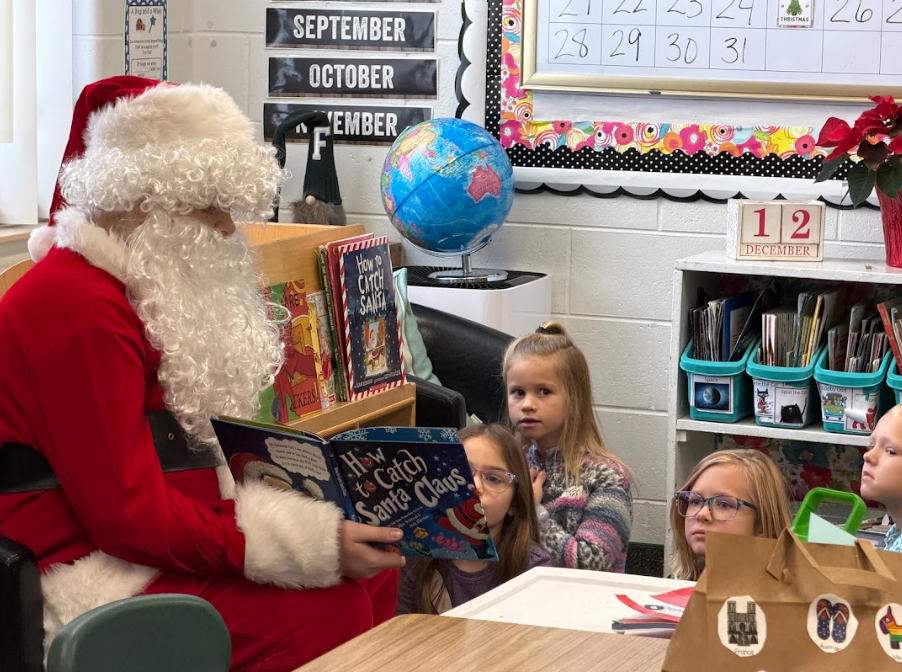 santa's visit to the learning center