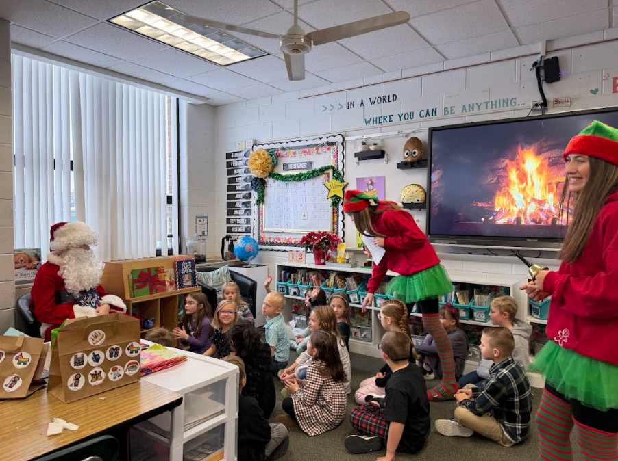 santa's visit to the learning center